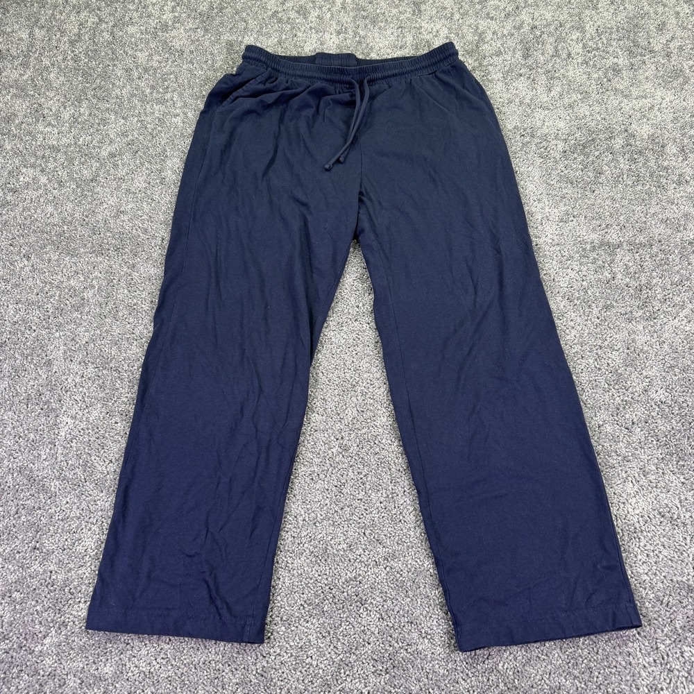Jacquemus Lounge Pants Mens Large Blue Jersey Cotton Drawstring Casual Relaxed